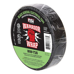 Warriorwrap General 3/4 In. X 60 Ft. 7 Mil Vinyl Electrical Tape, Black