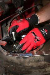 Ninja BNF Work Gloves, 18 Gauge, Nitrile Foam Coated Palm & Fingertips, N96970