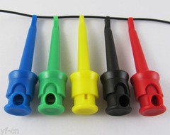 10sets 5 Colors High Quality Nylon PA Copper Flexible Large Test Hook Clip Probe