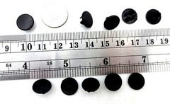 1/4″ Sheet Metal Hole Plug Nylon Panel Plug Flush Flat Top Black For 1/4″ Hole