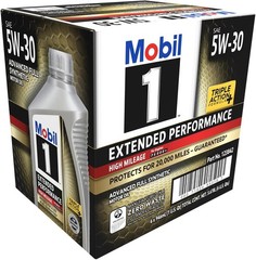 Mobil 1 Extended Performance High Mileage Full Synthetic Motor Oil 5W-30, 1…