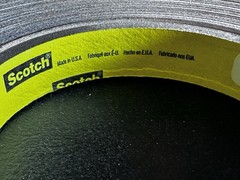 3M Double Coated Tape 93020LE, Clear, 1/2 in x 180 yd, 7.9 mil, 1 Roll