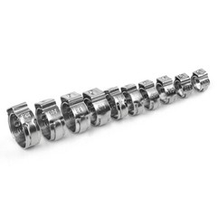 100/260X High Pressure Fuel Hose Clamps Stepless Stainless Steel Single Ear Clip