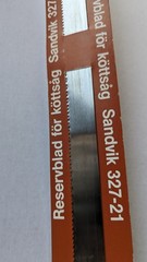 Sandvik Butcher Meat Bone Saw Chrome Steel Blade Sweden Vintage Replacement