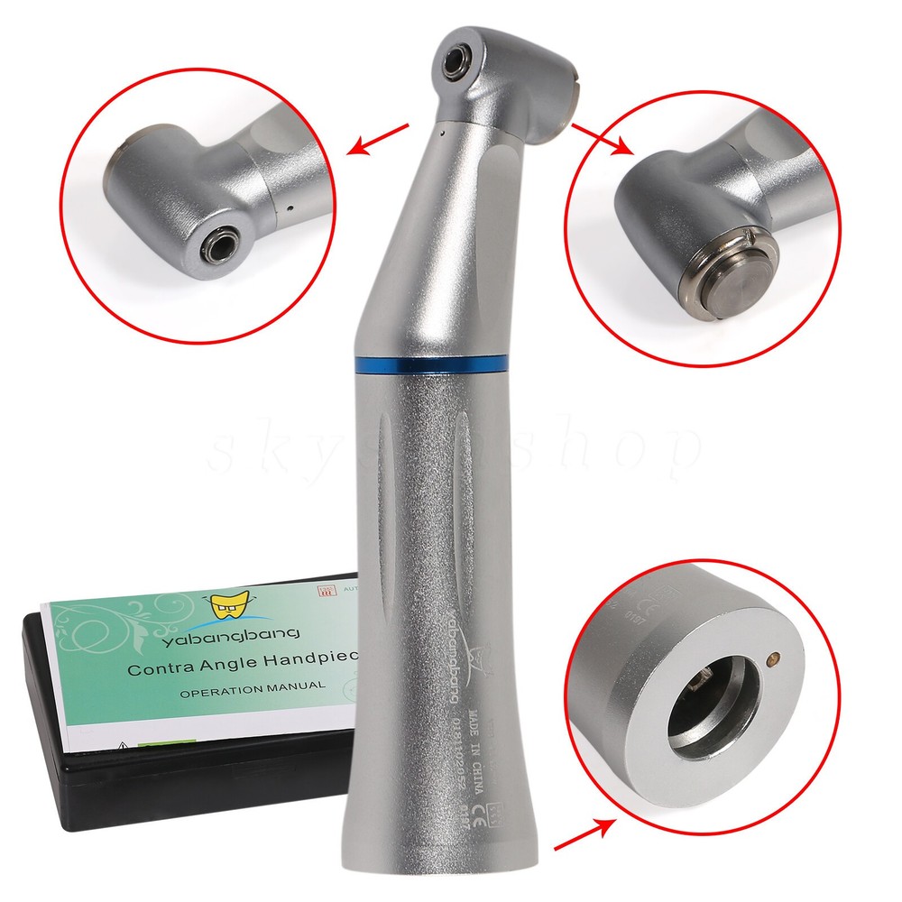Dental Slow Low Speed Handpiece Inner Contra Angle NSK Style Air Motor 4Holes