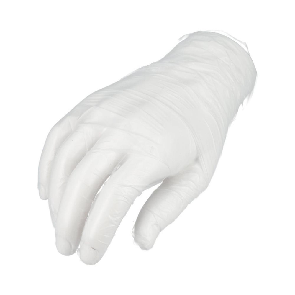 1000 Pcs Latex and Powder Free Vinyl Gloves 3 Mil 2XL, Clear, Disposable