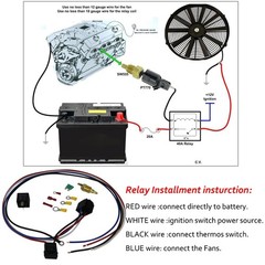 4 Row Radiator Shroud Fan 2000-2004 Dodge Dakota Durango 2.5L 3.7L 4.7L 5.9L