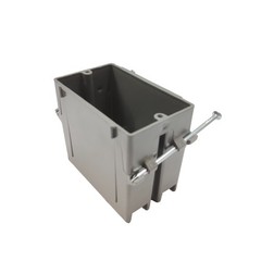 100 X 1-Gang PVC New Work Electrical Nail Outlet Box, 18 Cubic Inch Switch ETL