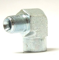 1/8″ Male NPTF x 1/8″ Female NPTF 90° Elbow Plated Steel Hydraulic <5502-02-02
