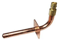 25) STUB OUT ELBOW WITH NAIL FLANGE 1/2 PEX A TUBING 3 1/2″ X 6 EXPANSION F1960