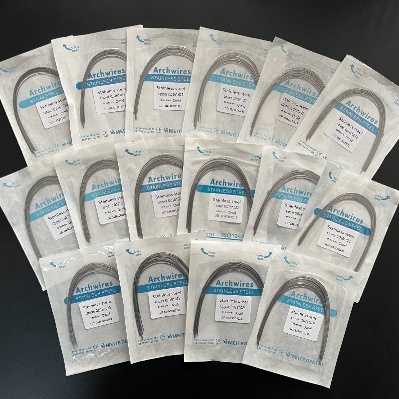 10Pcs Dental Orthodontic Arch Wire Stainles Steel Rectangular Ovoid/Nature Form