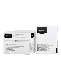 Multipurpose Copy Printer Paper 20 lb, 8.5×11″, 10 Reams (5000 Sheets), Bright W