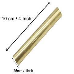1 Pcs 25mm / 1 Inch Solid Round Brass Rod Lathe Bar Stock Kit 1 Inch In Diameter