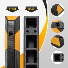 72 x 6 x 4″ Rubber Parking Curb Heavy Duty Garage Parking Lot Stopper Car Floor