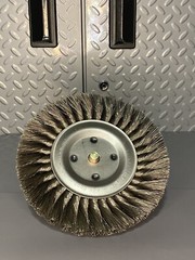 Twist Whire Wheel Brush, Arbor, 8” , 6000 RPM, Made In U.S.A