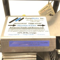 Pump Works PW2169MTF Mongoose Thruster Refrigerant Transfer and Recovery Unit
