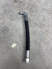 Chinese Excavator Hydraulic Hose, M22x1.5 Straight, M22 90 Degree 12” Long 5/8”