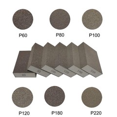 12 Pack Sanding Sponge,Sackorange Coarse/Medium/Fine/Superfine 6 Brown