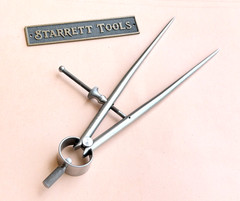 STARRETT No.277-6 Spring-Type Dividers With Round Legs- 6” Size & Capacity. USA