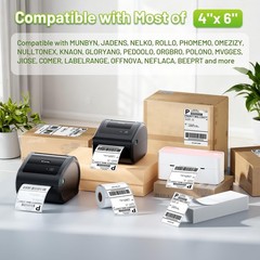 4×6 Thermal Labels, Shipping Address Label (Pack of 250 4×6 Roll Labels) – Co…