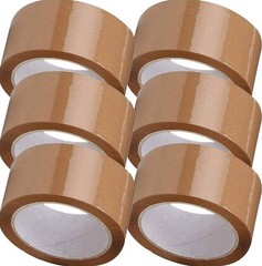 36 Rolls 2″ x 110 yds 1.6 mil tan packing moving tape carton
