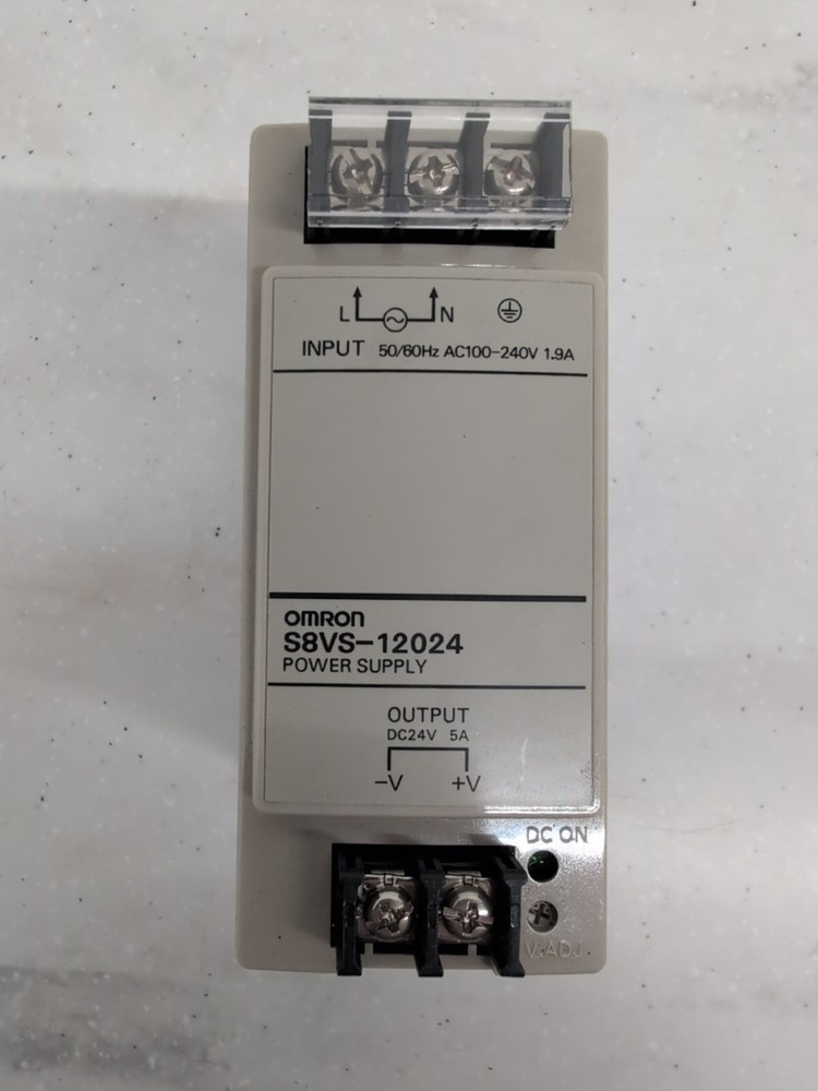 Omron S8VS-12024 Power Supply Input 50/60Hz AC100-240V 1.9A Output DC24V 5A