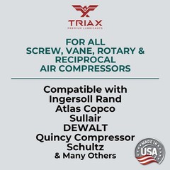 TRIAX Kompressor MV 46 (SAE 20) Full Synthetic Air Compressor Oil (1 Quart)