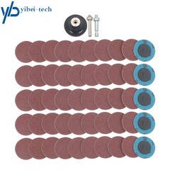 50× 60 Grit 2″ roll Lock Quick Change Discs Set Sanding Discs Maximum 23,000 RPM