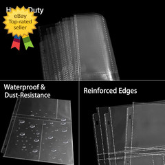 4×6 Photo Sleeves for 3 Ring Binder 40 Pack Clear Album Pages Holds 240 Photos