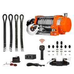 Prowinch Hydraulic Winch 10 Ton w/Roller 20000 lbs. 24V Wired Control