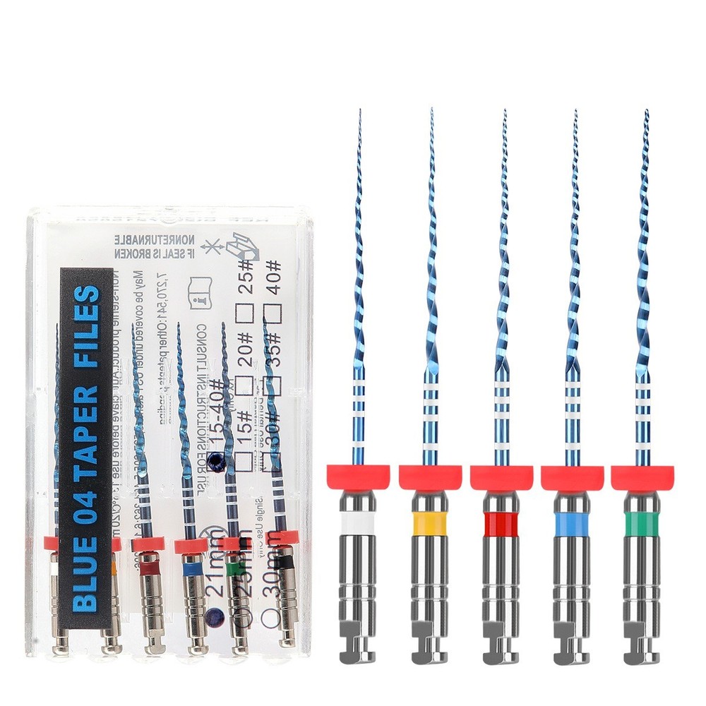 AZDENT Dental Blue Engine Use Niti Rotary Files Root Canal Endodontics 04 Taper