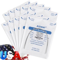 AZDENT Dental Orthodontic Round Arch Wire Oval Form Oval Round Stainless Steel