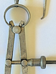 Vintage Spring Divider Machinist Tools USA UNION LS STARRET SAMPSON LUFKIN LOT