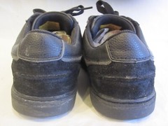 Skechers WORK Slip Resistant/Air Cooled/Memory Foam Black Leather Shoes Men’s 9