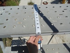 8 Step Steel Rolling Ladder Top Step W/ Handrails & Lock Step 9’3″