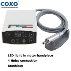 COXO C PUMA Dental Electric Motor LED Brushless 1:5 Contra Angle Fiber Optic