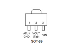 10pcs AMS1117-1.2V 1.8V 2.2V 2.5V 3.3V 5V ADJ 1A SOT-89 Voltage Regulator US