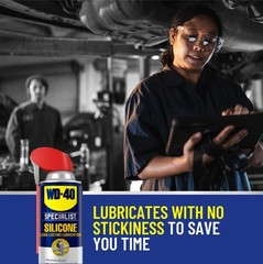 Silicone Lubricant with SMART STRAW SPRAYS 2 WAYS 11 OZ [6-Pack]