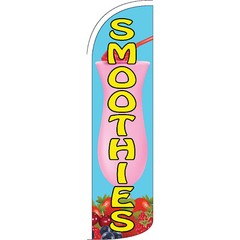 Smoothies 3 ft X 11 1/2 ft Windless Swooper Flag (Flag Only)