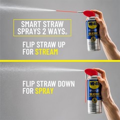 Silicone Lubricant with SMART STRAW SPRAYS 2 WAYS 11 OZ [6-Pack]
