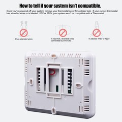 Heagstat H721 Non-Programmable Heat Pump Thermostat, 2 Heat/1 Cool, White