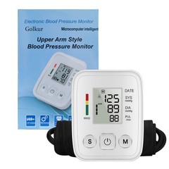 Automatic Upper Arm Blood Pressure Monitor Pulse Meter BP Machine Voice Talking