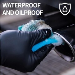 1000PCS Medical Black Nitrile Exam Gloves-Latex & Powder-Free,FDA 501K Available