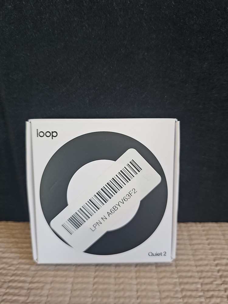 Loop Quiet 2 Noise Reduction Earplugs Black New Open Box