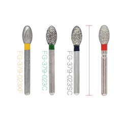 Dental Diamond Burs Egg Football Shape 379-023C/368-023C/379-023XF Coarse Fine