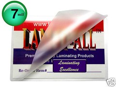 500/pack LAM-IT-ALL 7 Mil Military Card Hot Laminating Pouches 2-5/8 x 3-7/8