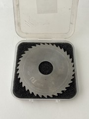 4″ Diameter x 5/64” Thick 36 Teeth Slitting Saw x 1” Arbor Hole HSS + R8 Arbor