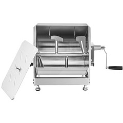 15LB Tilt Manual Meat Mixer Hand Meat Sausage Mixing Machine Stainless Steel