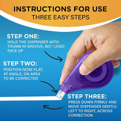 Wite-Out EZ Correct Correction Tape, Tear-Resistant and No Dry Time, 18-Count Pa