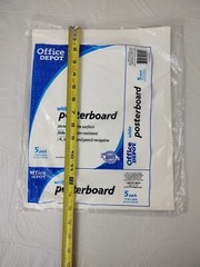 Office Depot Poster Boards 11in. x 14in. White 2 Packs Of 5 Each – 10 Total New